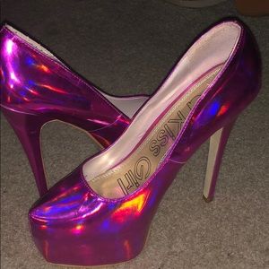 Pink high heels